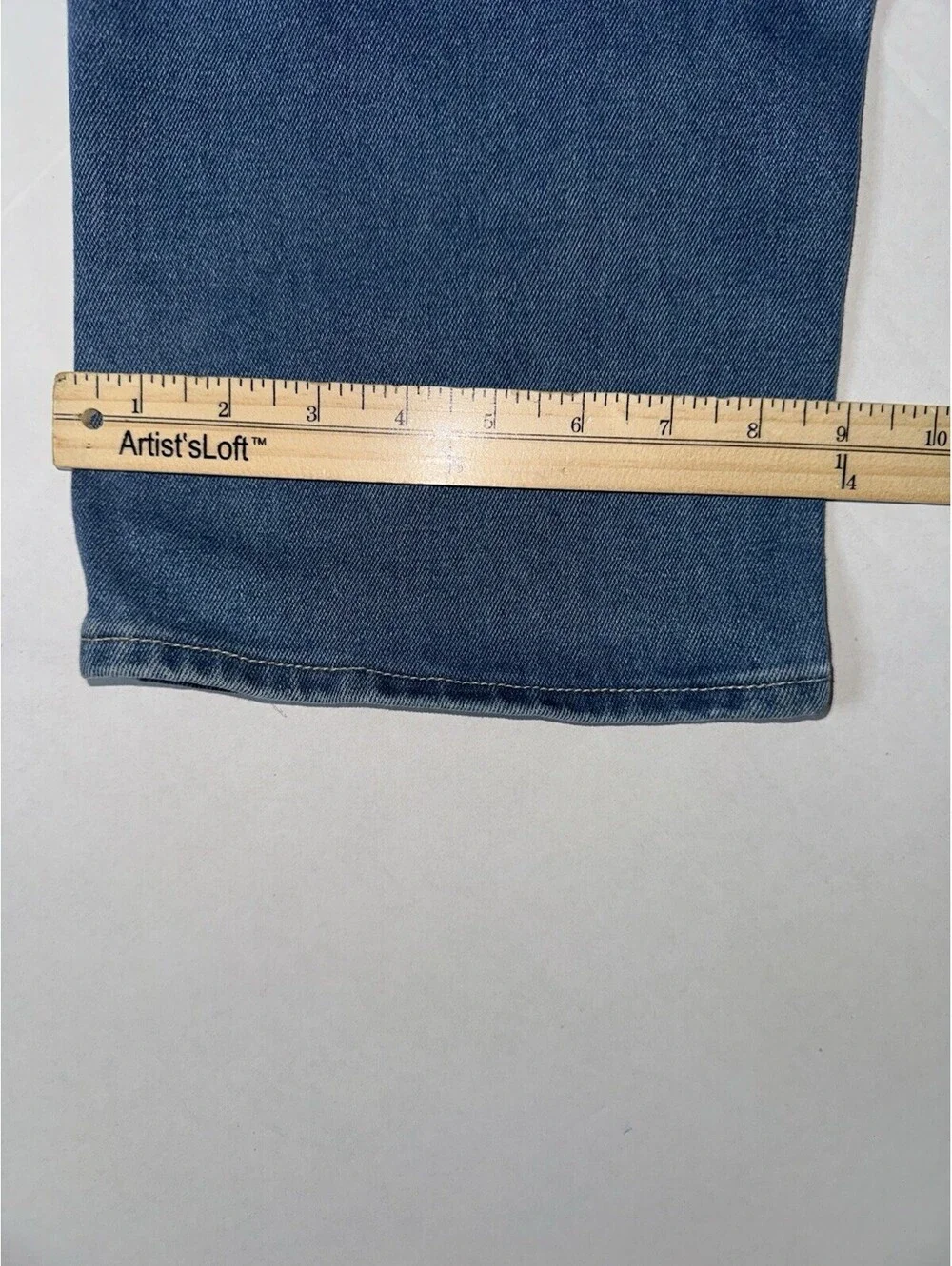 True Religion 36x34 Ricky Relaxed Straight Jeans Light Blue